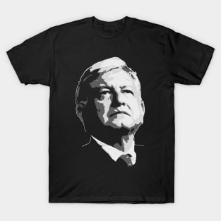 AMLO Black and White T-Shirt